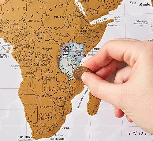 Prendas Namorado Amazon Mapa Mundi para raspar