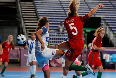 Carol (5) Campeã Olímpica Futsal Feminino Sub-19